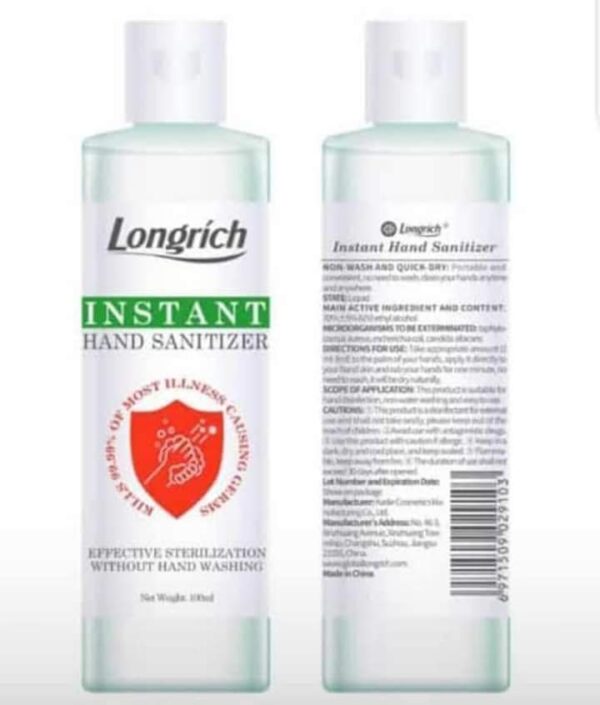 Longrich Instant Hand Sanitizer in Cameroon
