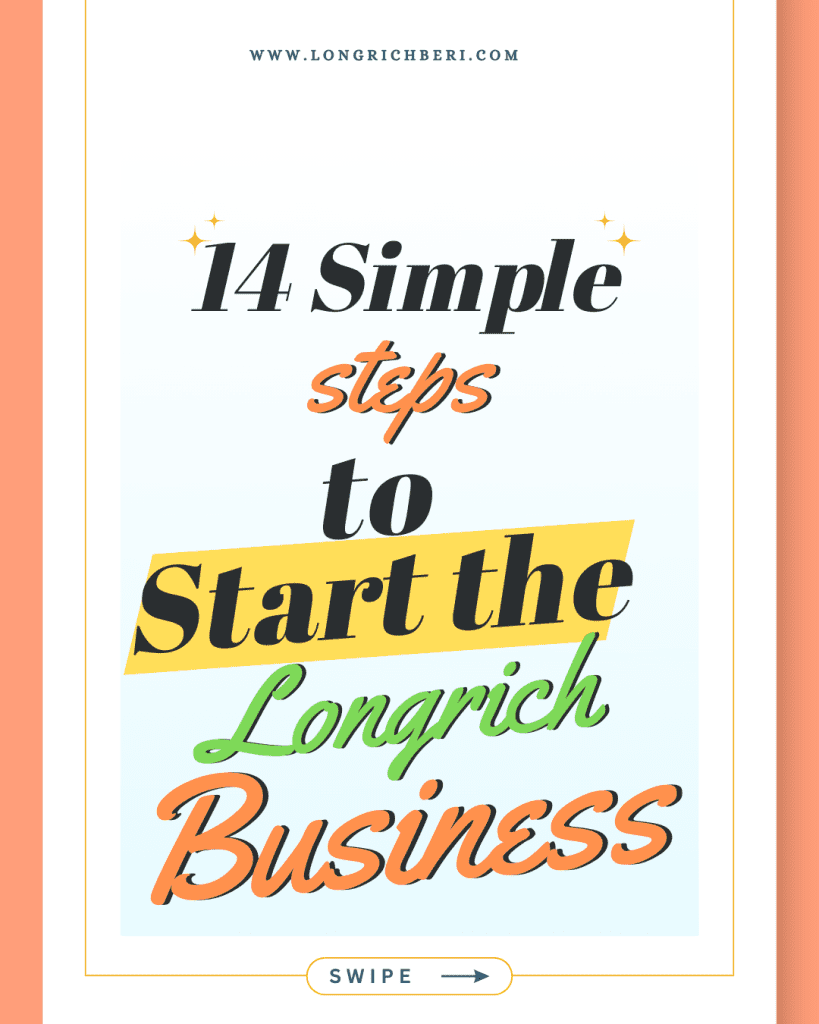 14 simple steps to start and grow your Longrich business